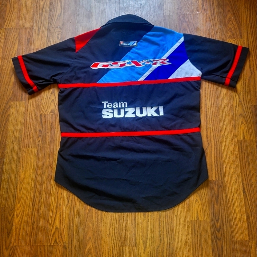 Authentic Team Suzuki GSX-R racing pit crew shirt by MPM Array Canada Made B25 - Picture 11 of 12